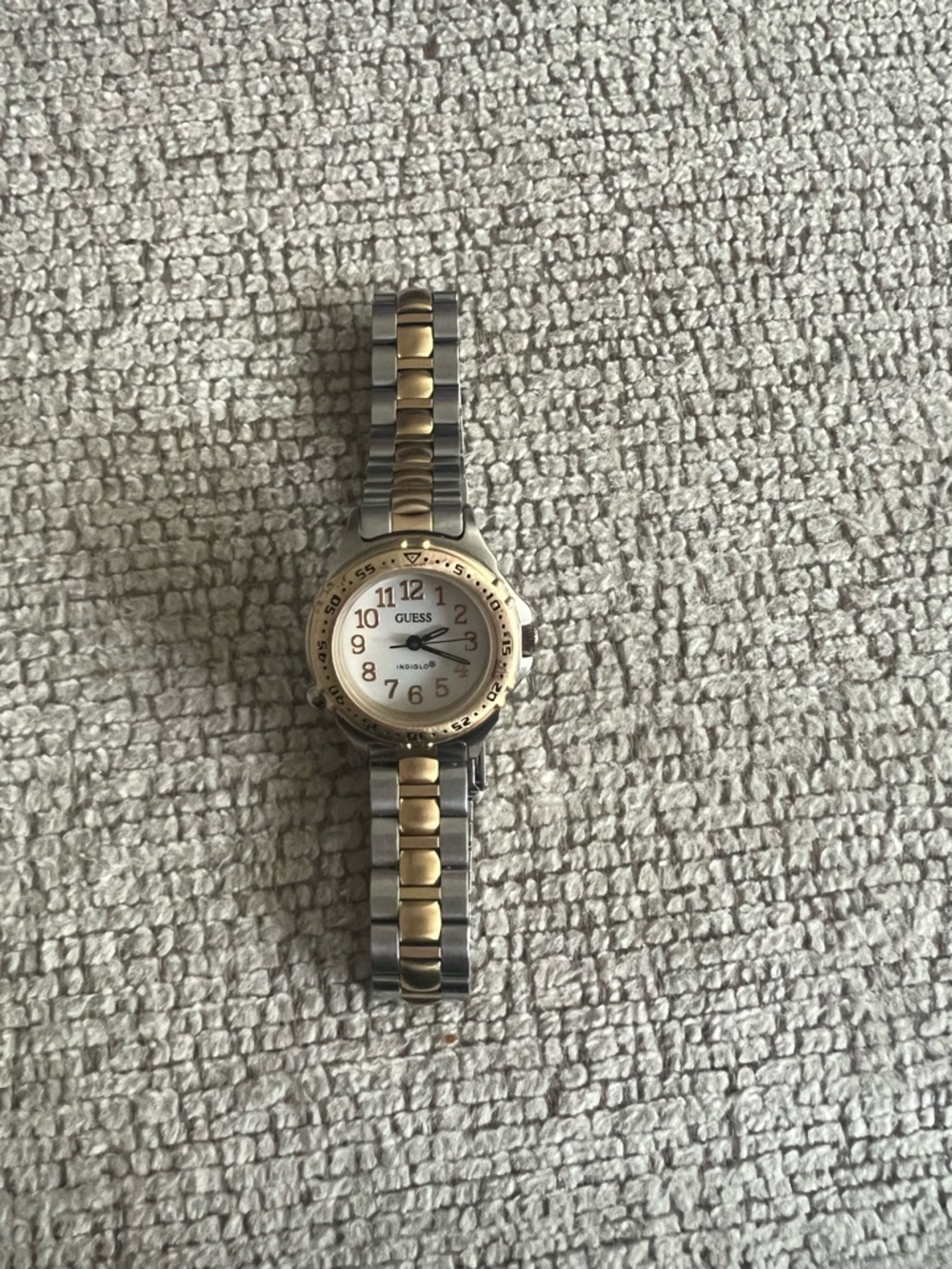 Guess Gold and Silver Dainty Wrist Watch